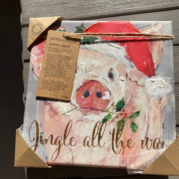 Jingle All the Way Holiday Artwork NWT BY KATHRN WHITE - Picture 1 of 3